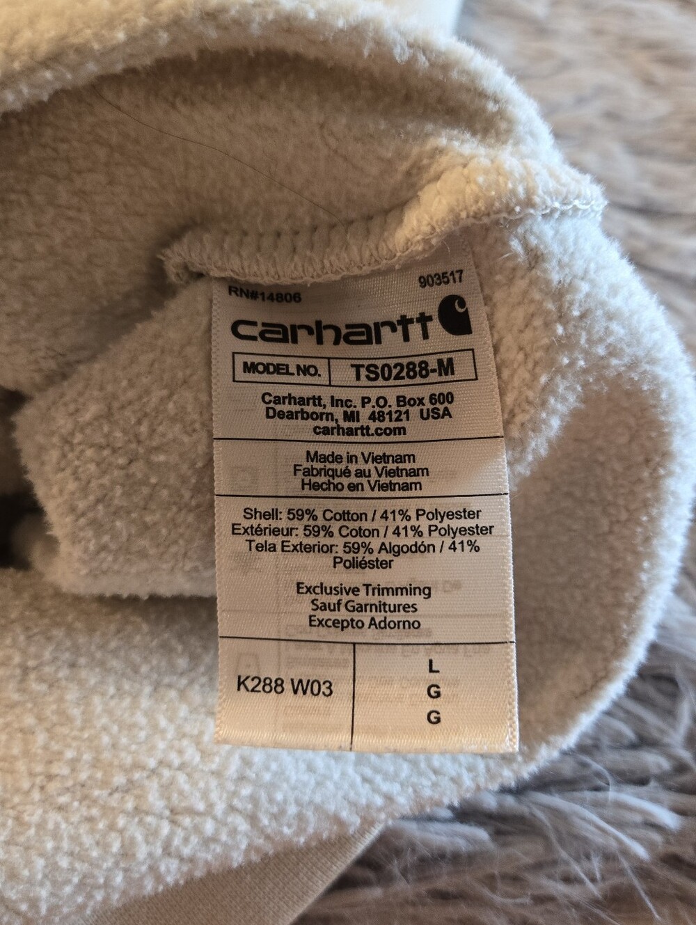 Carhartt Iconic K288 Hoodie Loose fit Size Large - Picture 3 of 16